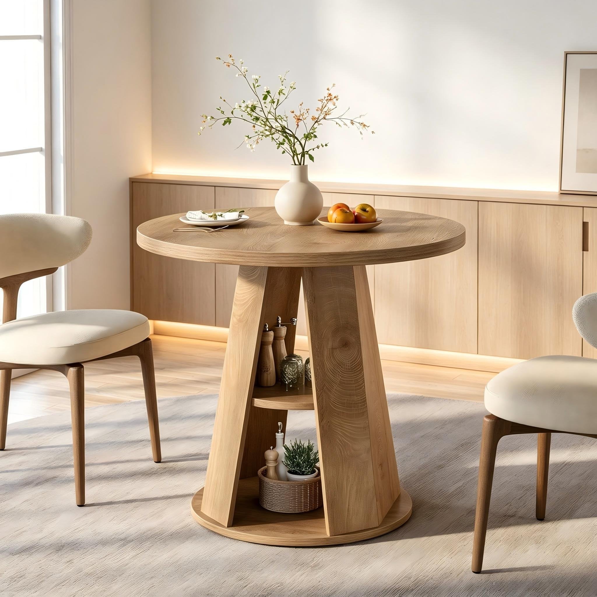 Table à manger 80 cm, Petite table de cuisine, table à manger en bois ...