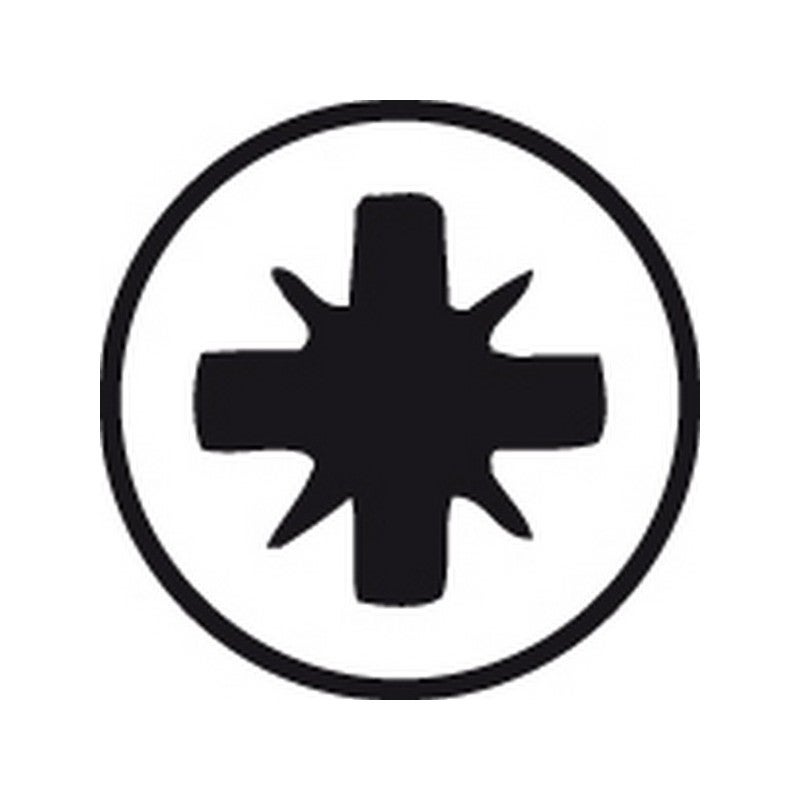 Tournevis cruciforme PZ (tournevis-burin), Dimensions : PZ 1, Long. de la lame 80 mm, Long. totale 178 mm, Lame à 6 pans : 5 mm - 2