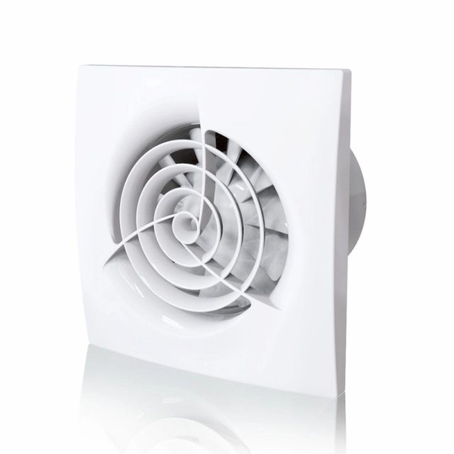 Aérateur extracteur d'air intermittent silencieux basse conso BLAUBERG Trio 100 mm - Commande: Interrupteur avec minuterie