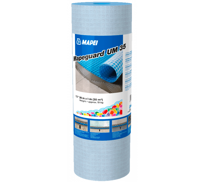 Natte de désolidarisation et d'étancheité MAPEGUARD UM35 vendue au m² MAPEI - 2