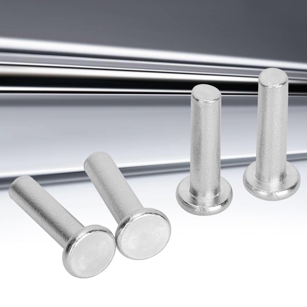 M6 GB867 20 pezzi Rivetti solidi a testa piatta in alluminio (M6 x 30) - 5