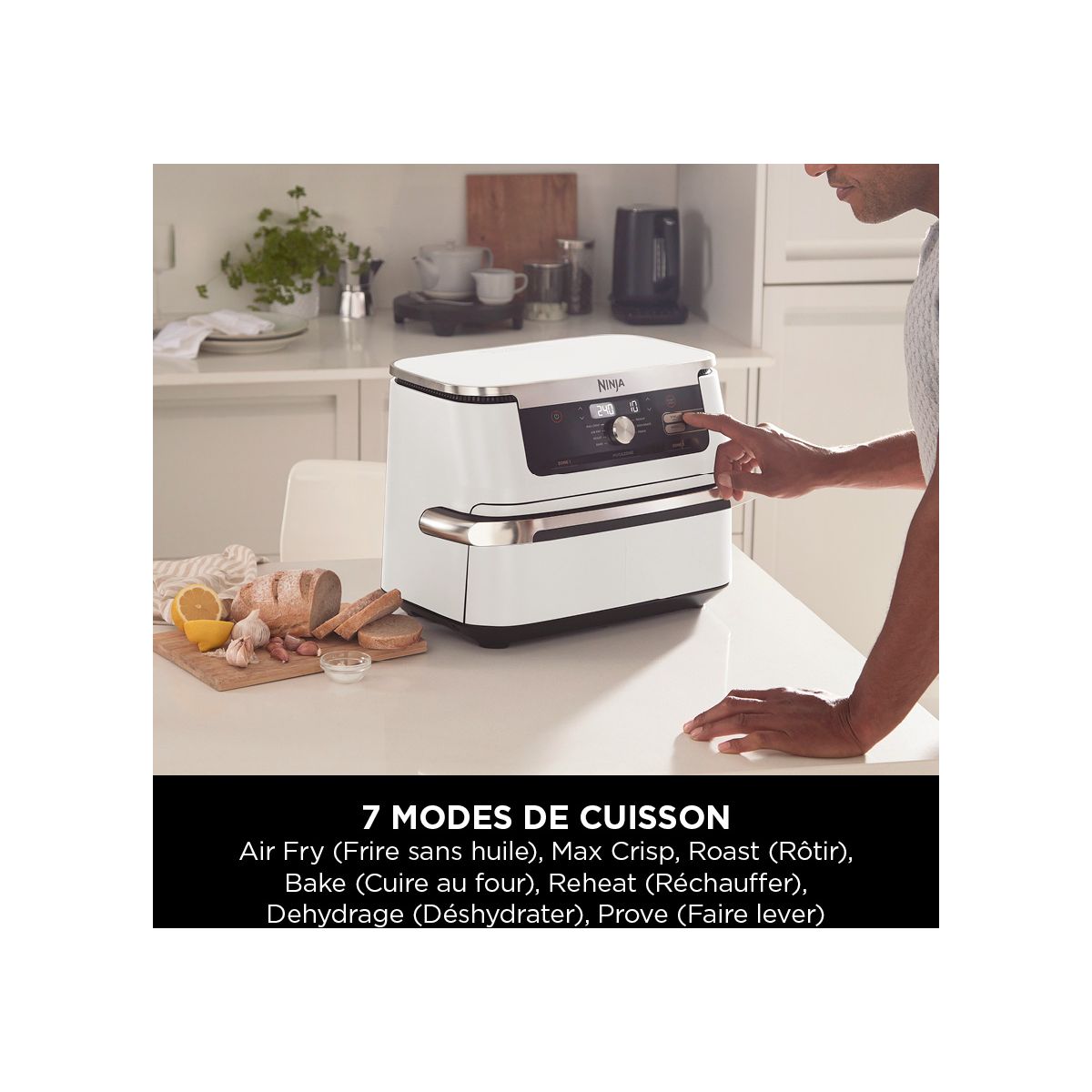 Friteuse sans huile NINJA Foodi flex 10.4L AF500EUWH - 6