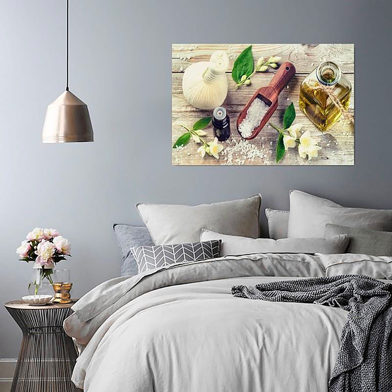 Tableau bois cuisine epices - 80 x 60 cm - 3