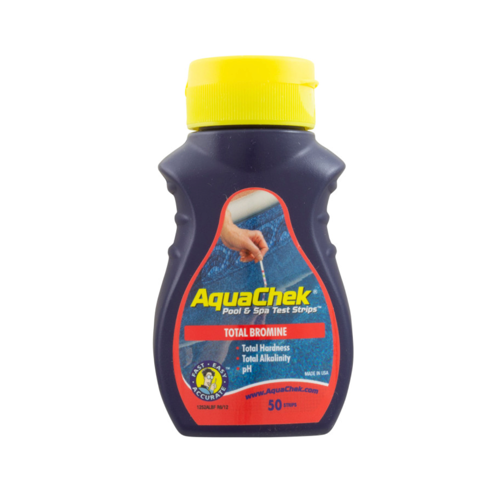 Bandelettes test eau piscine AQUACHEK analyse Brome/pH/TH - x 50 - 2