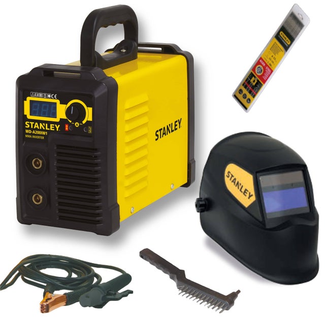 Poste à souder inverter MMA Stanley First 160 Kit - 160A + accessoires inclus- 460960