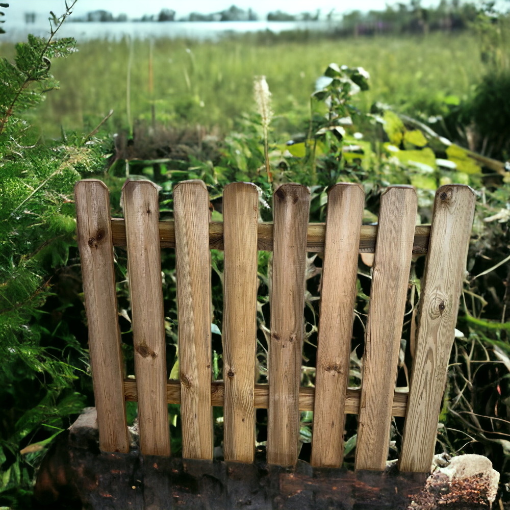 Panneau de clôture en bois traité pour clôture de jardin LASA - TAILLE 100xH80 cm. - 3
