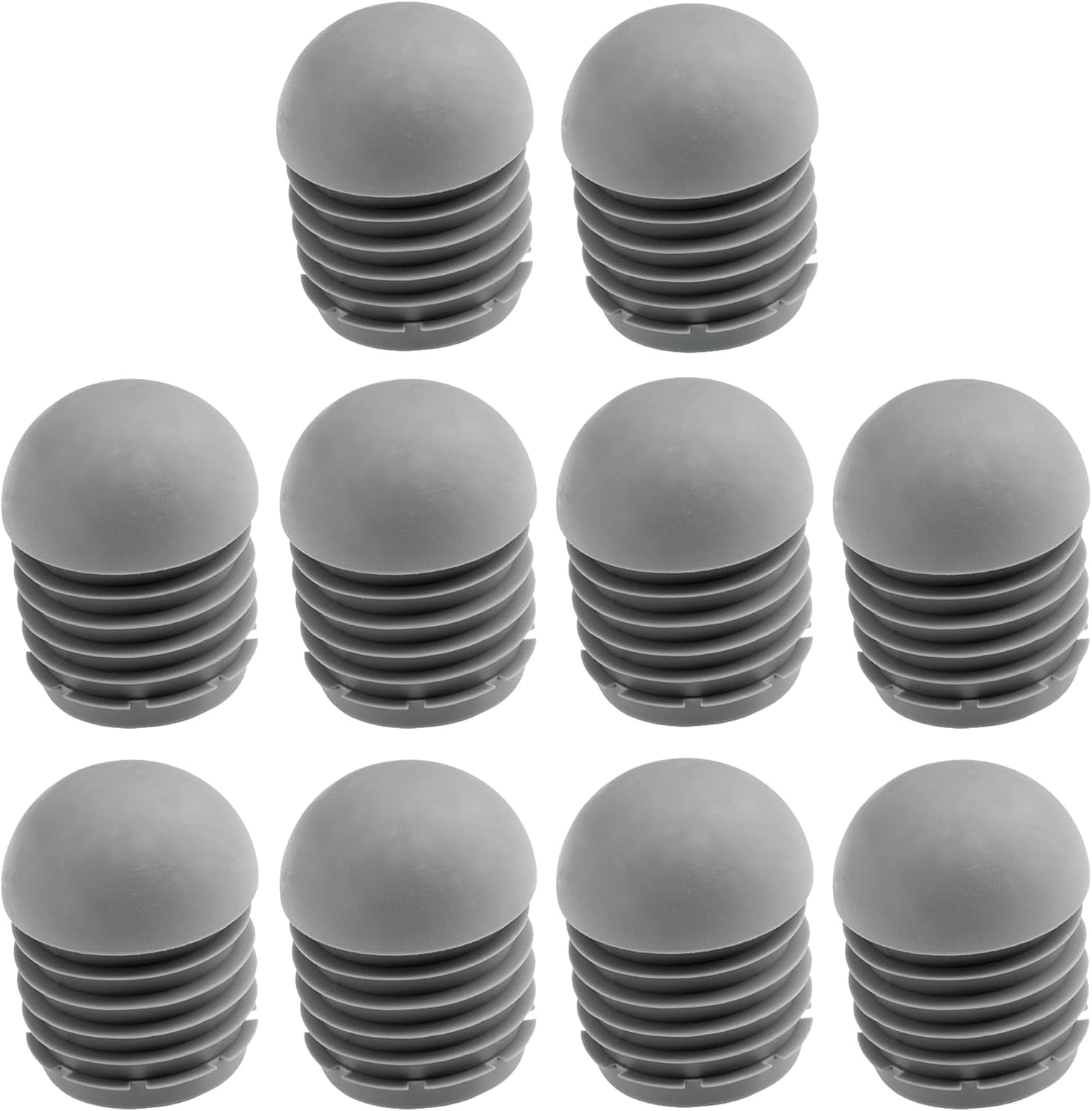 10x Zaślepka Rura Krzesło Okrągła Wtyczka antypoślizgowa Szara Nóżka Mebla Ochrona, 25mm