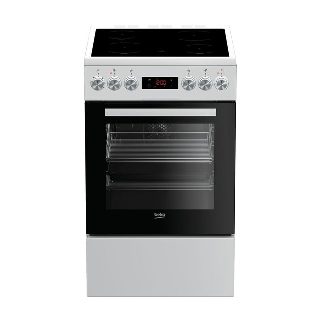 Cuisinière vitrocéramique BEKO FSE57302GWC