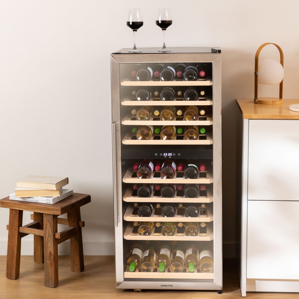CREATE - WINECOOLER XXL - Chłodziarka do wina 71 butelek - Inox