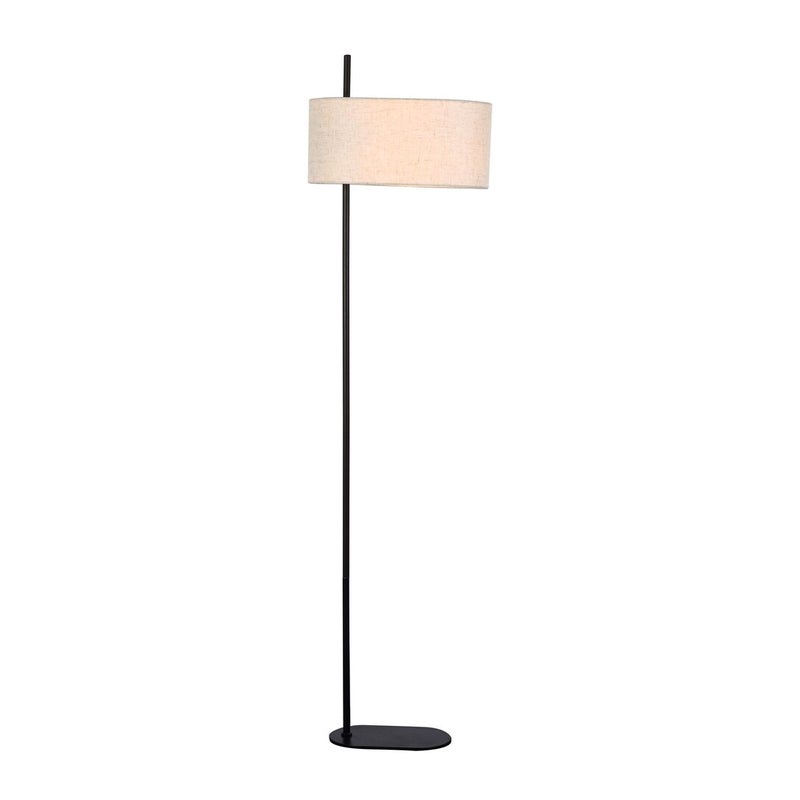Lampa podłogowa stojąca Narmin czarny mat beż 1xE27x40W wym: 152 x 40 x 40 cm metal Rabalux