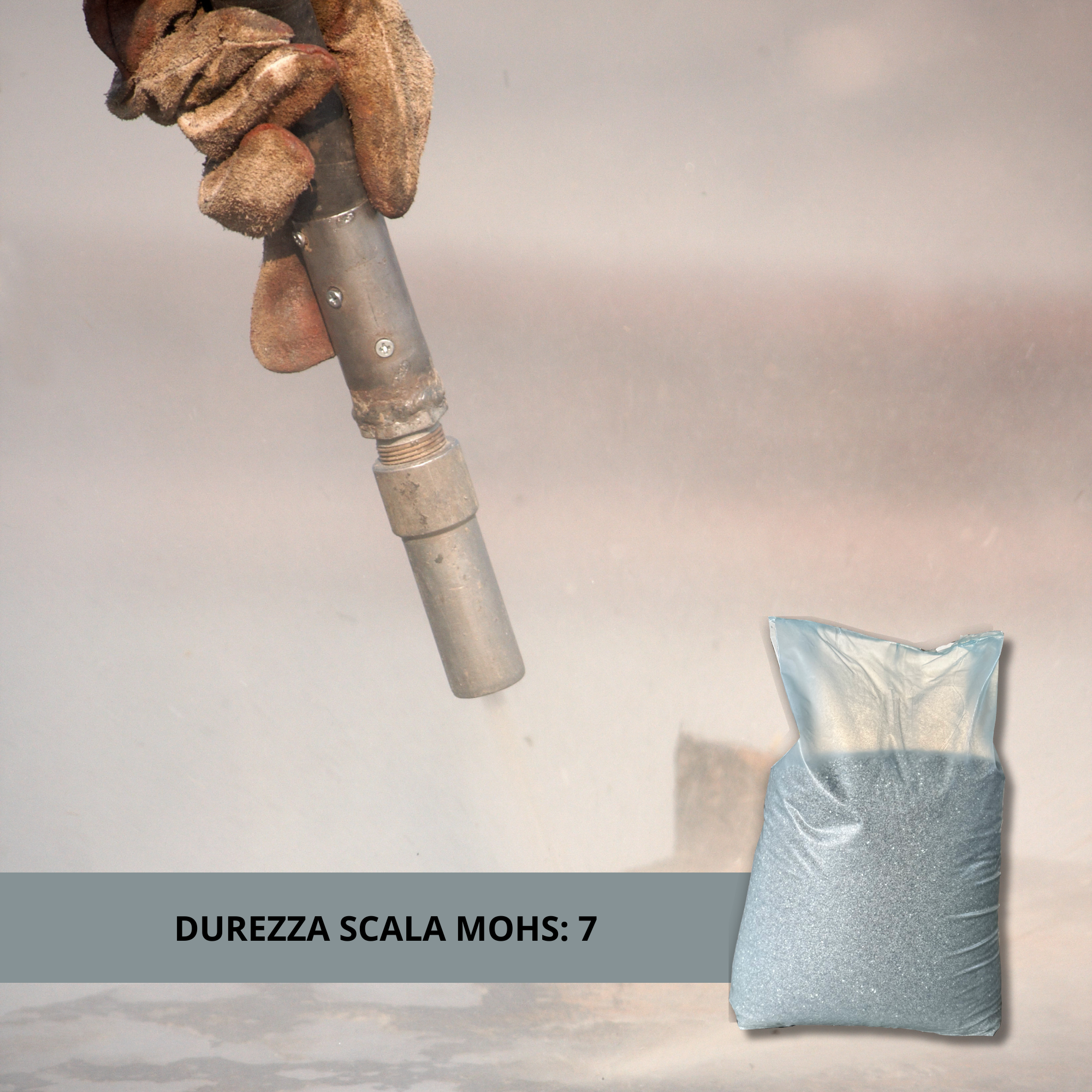 SABBIA DI QUARZO SFERICA PER SABBIATURA ABRASIVA 1,0-1,5mm 25KG - 3