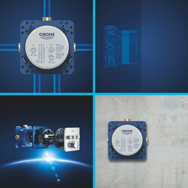 GROHE - Corps d'encastrement universel Rapido Smartbox 1/2 - 3