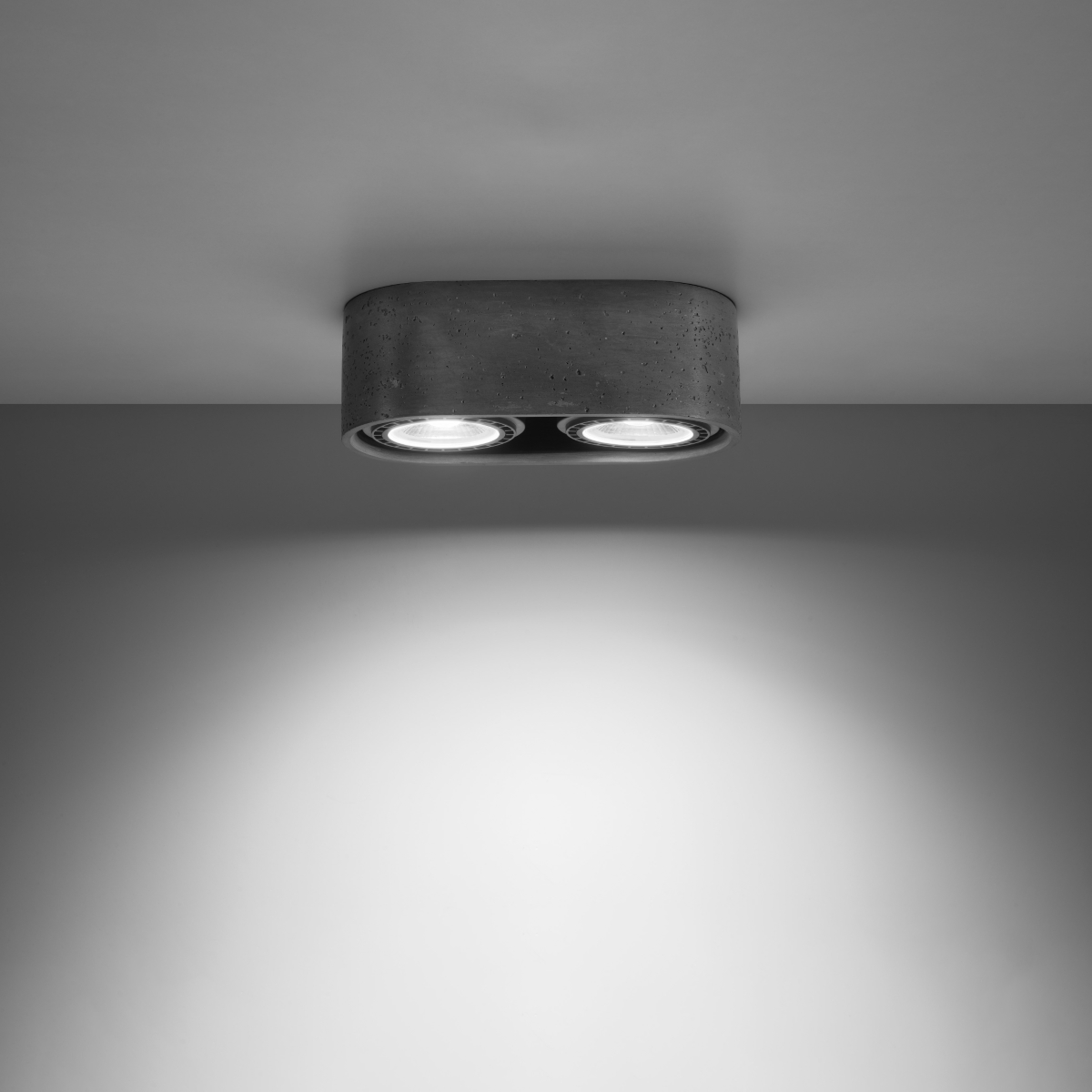 Plafon BLAZE 2 beton LED 3000K - 27x14x9cm Sollux