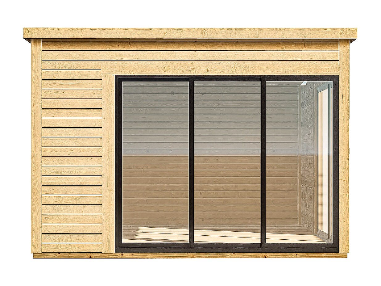 Studio de jardin en bois 14,74 m² - Epaisseur 45 mm - SYLVANA - 3