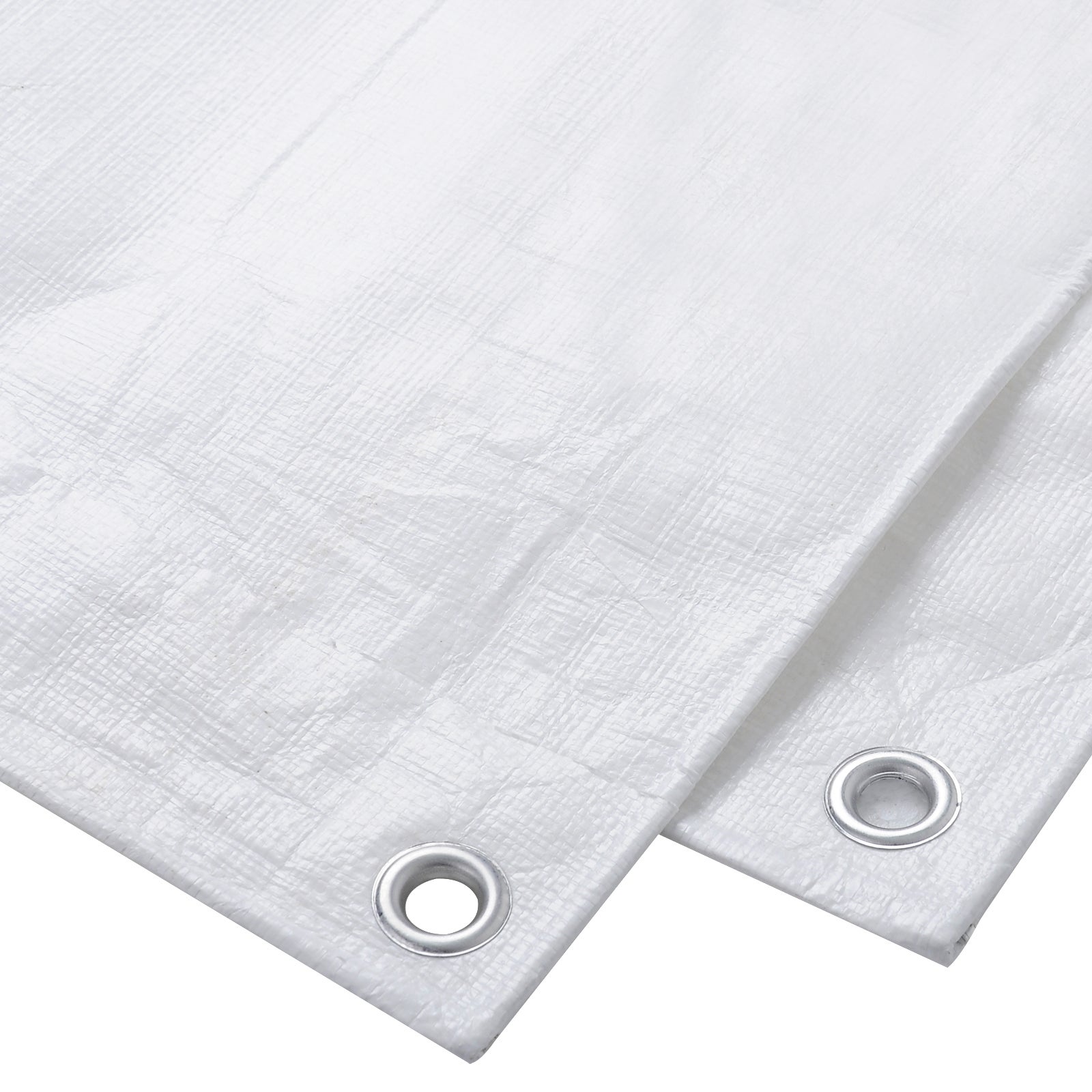 WOLTU Bâche de protection en polyéthylène. Bâche d’extérieur. Couverture de bateau.280g/m2. 4x6 m. Blanc - 3