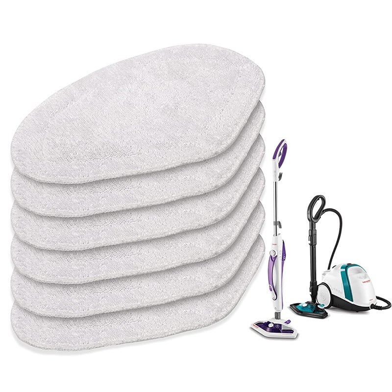 Zestaw 6 Ściereczek Zamiennych do Polti Vaporetto Brosse Vaporforce SV440 SV450 SV400 SV420 Smart 100 Zmywalne Nakładki do Mopa