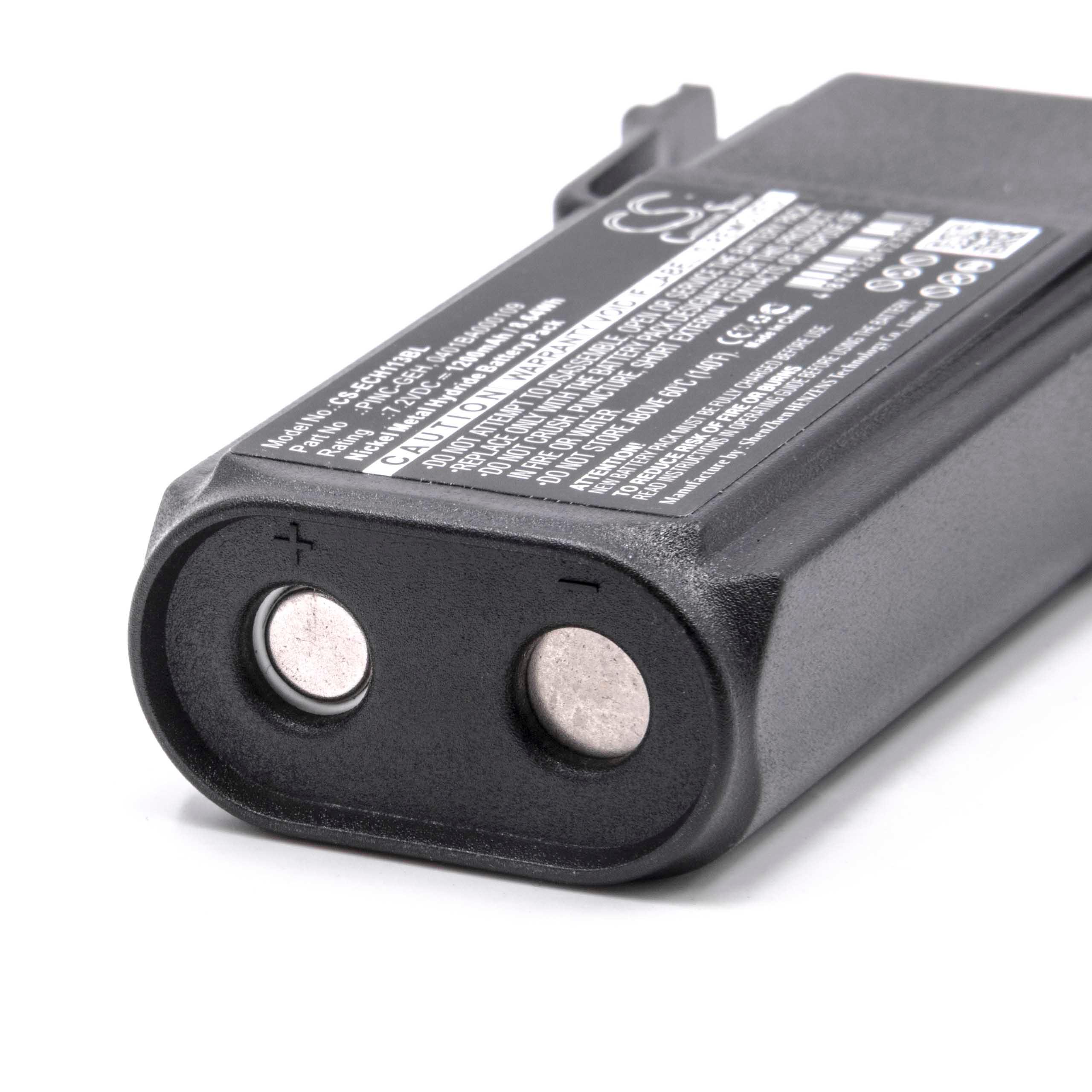 Batteria Vhbw 2x Per Telecomando Elca – 1200mAh, 7,2V, NiMH, Sostituisce 0401BA000109 E 0401BA000113