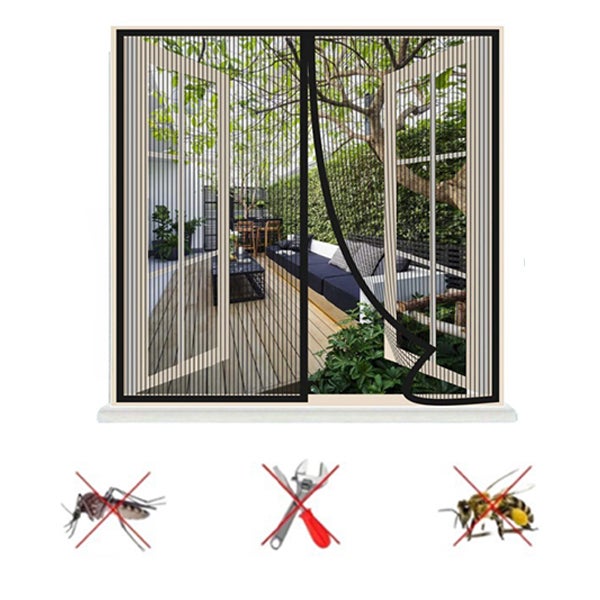 Magnétique Moustiquaire 220 X 185 Cm, Rideau De Moustiquaire Aimant