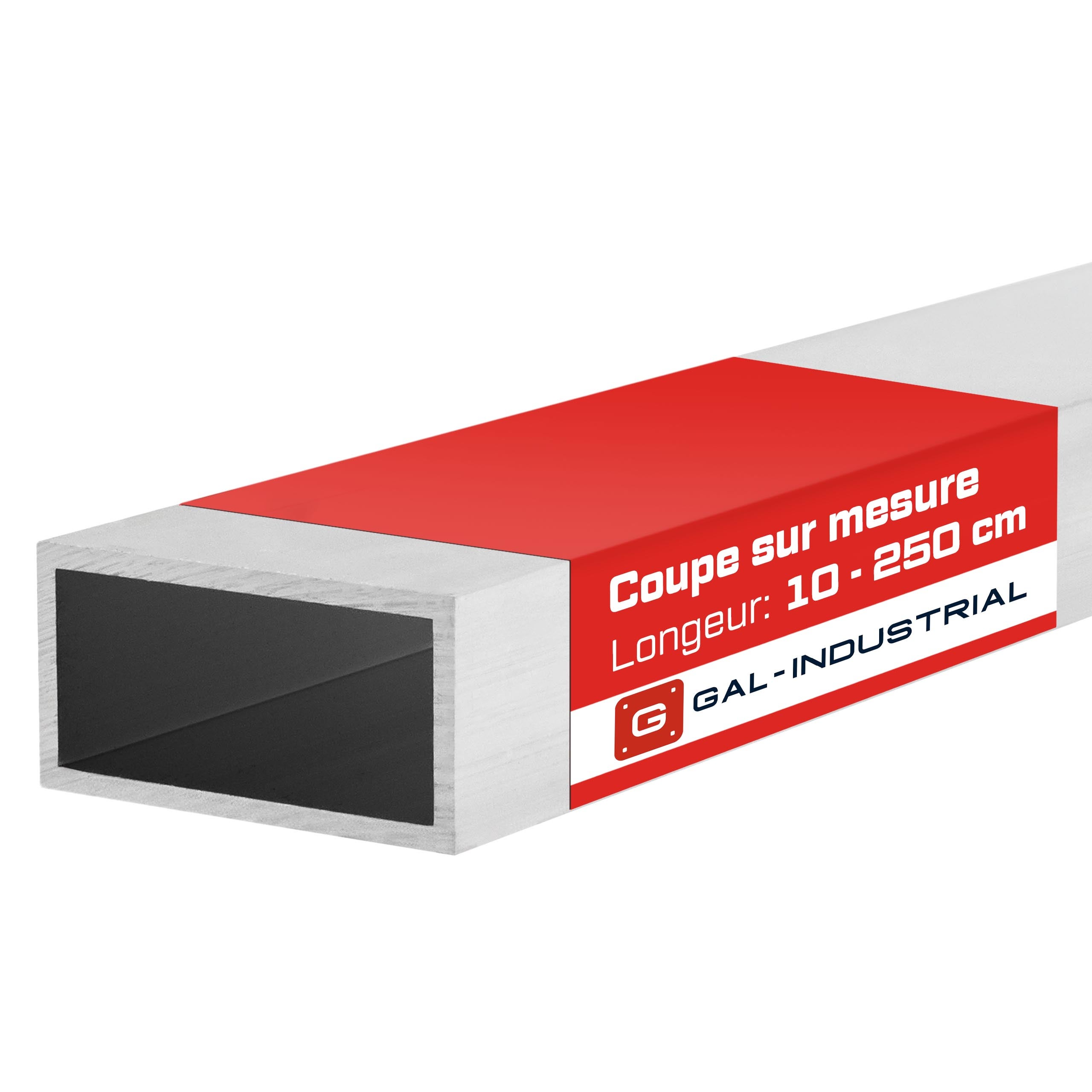 Profil Aluminiowy 30x10x2 mm 100 cm Rura Prostokątna Aluminium Na wymiar - 2