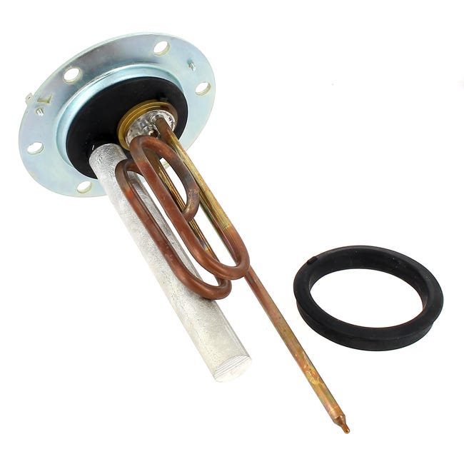 RESISTENZA SCALDABAGNO 1200 W CURVA FLANGIA ATT.ANODO (36.RES12) ANODO - Foto 3