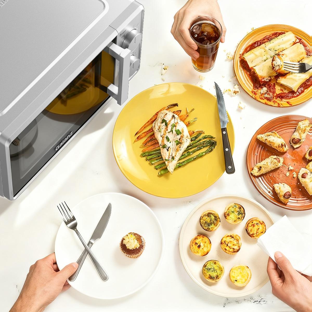 Micro-ondes 20L mécanique compact – Chauffage uniforme 360°, facile à utiliser et à nettoyer - 7