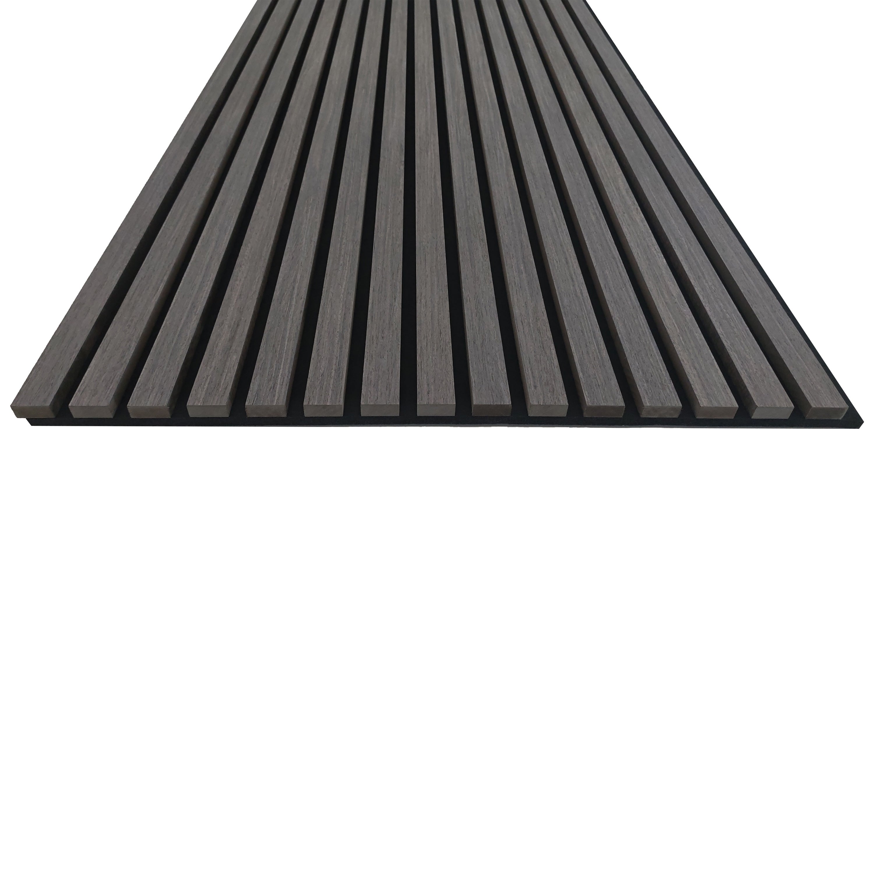 Lot de 2 panneaux muraux acoustiques décoratifs en bois MDF 240 x 60 cm,Chêne gris, excellente isolation phonique, installation facile - 8