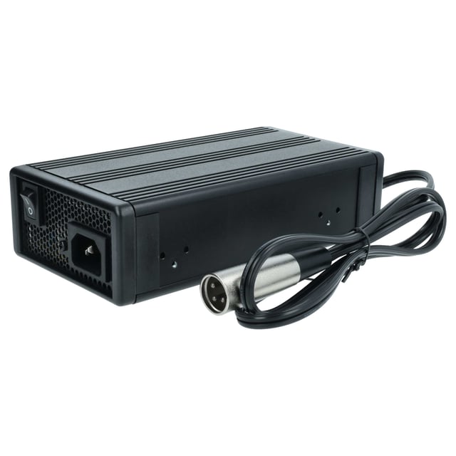 vhbw caricabatterie sostituisce Zucchetti CS_CLG150-30, AMBEL003MWL per batterie Li-Ion di robot tagliaerba (24V)
