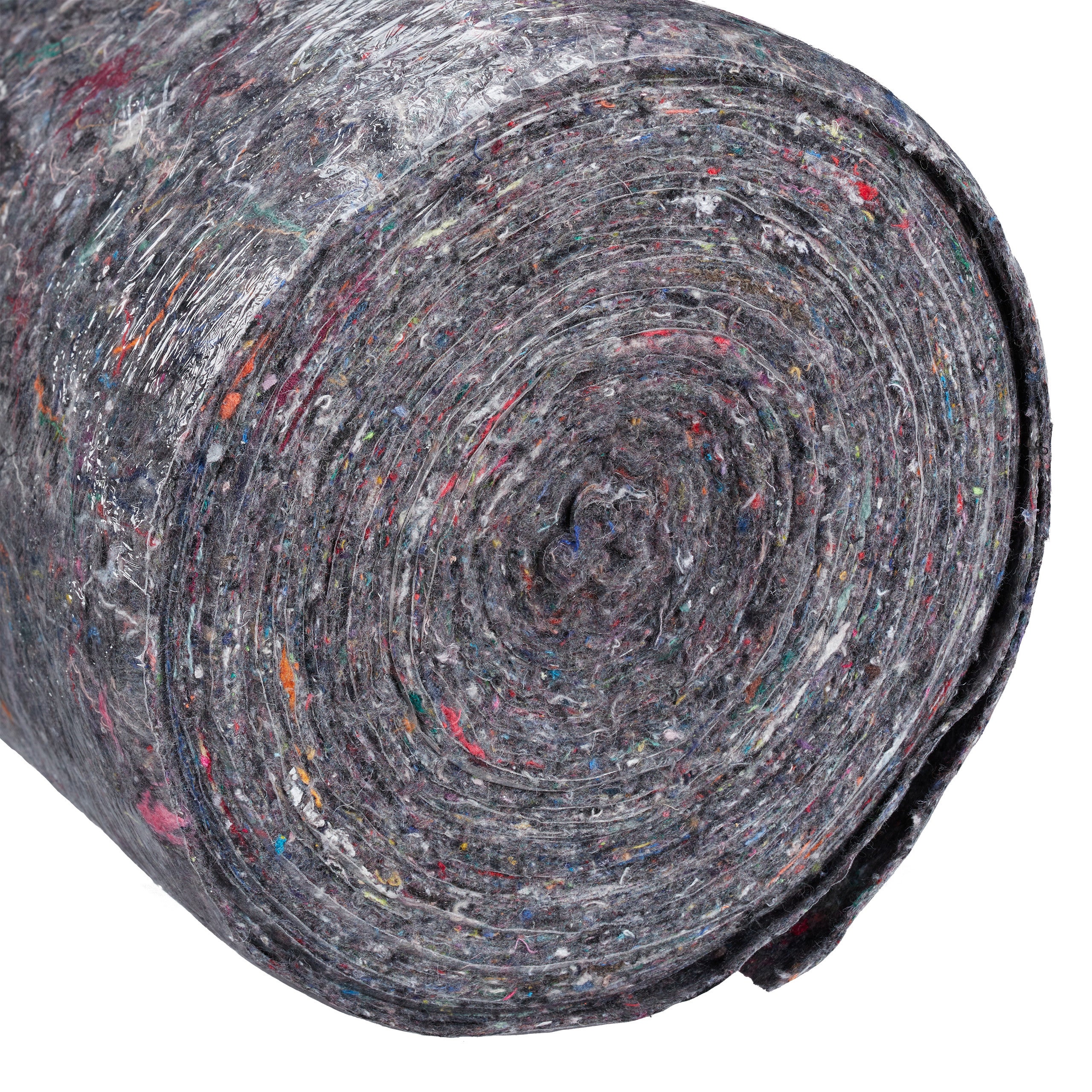 Feutre de protection pour peinture en rouleau, 1 x 50 m (50 m²), antidérapant et déperlant, 200 g/m², peinture et déménagement, gris, Relaxdays - 7