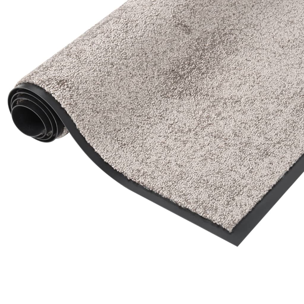 vidaXL Paillasson Gris 60x80 cm - 2