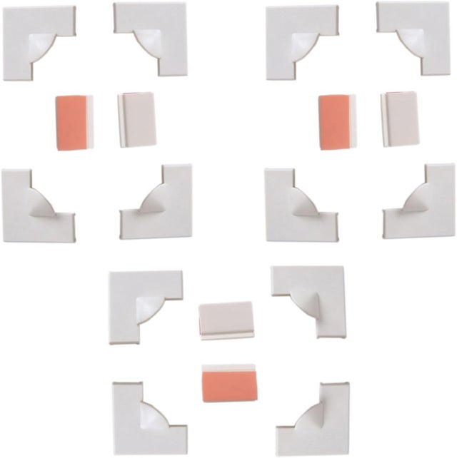 Bandes magnétiques pour fenêtre - Fixations autocollantes - 12 poignées d'angle, 6 clips coupe-vent pour des réparations sans couture