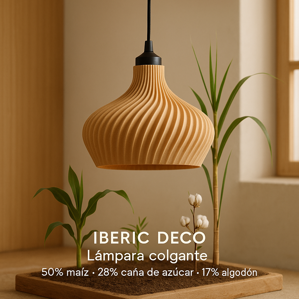 Lámpara de techo modelo DAILA BNN Beige /cable negro /floron negro - 8