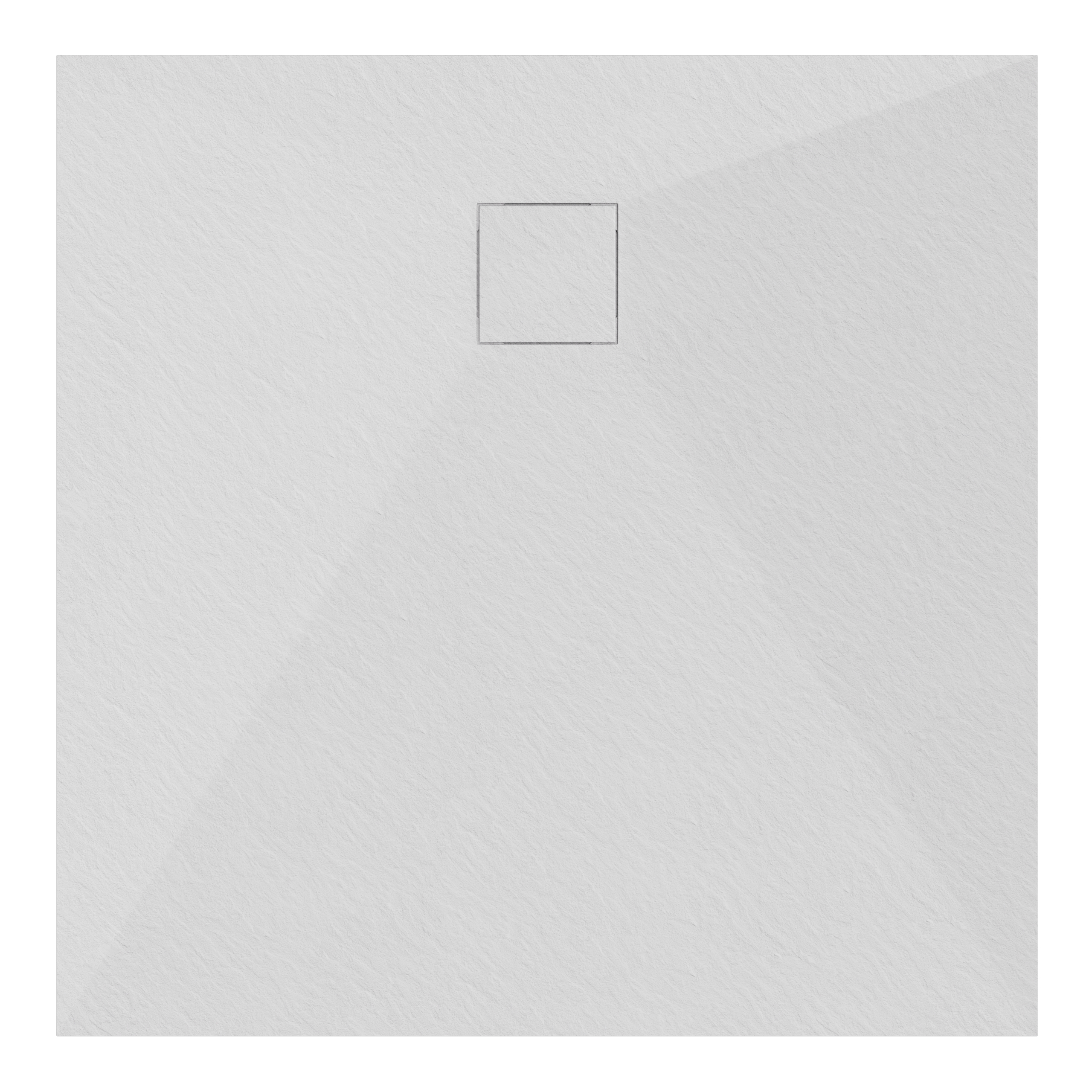 Brodzik STONE SEVANTE kwadratowy 80x80 biały z syfonem 1 szt.