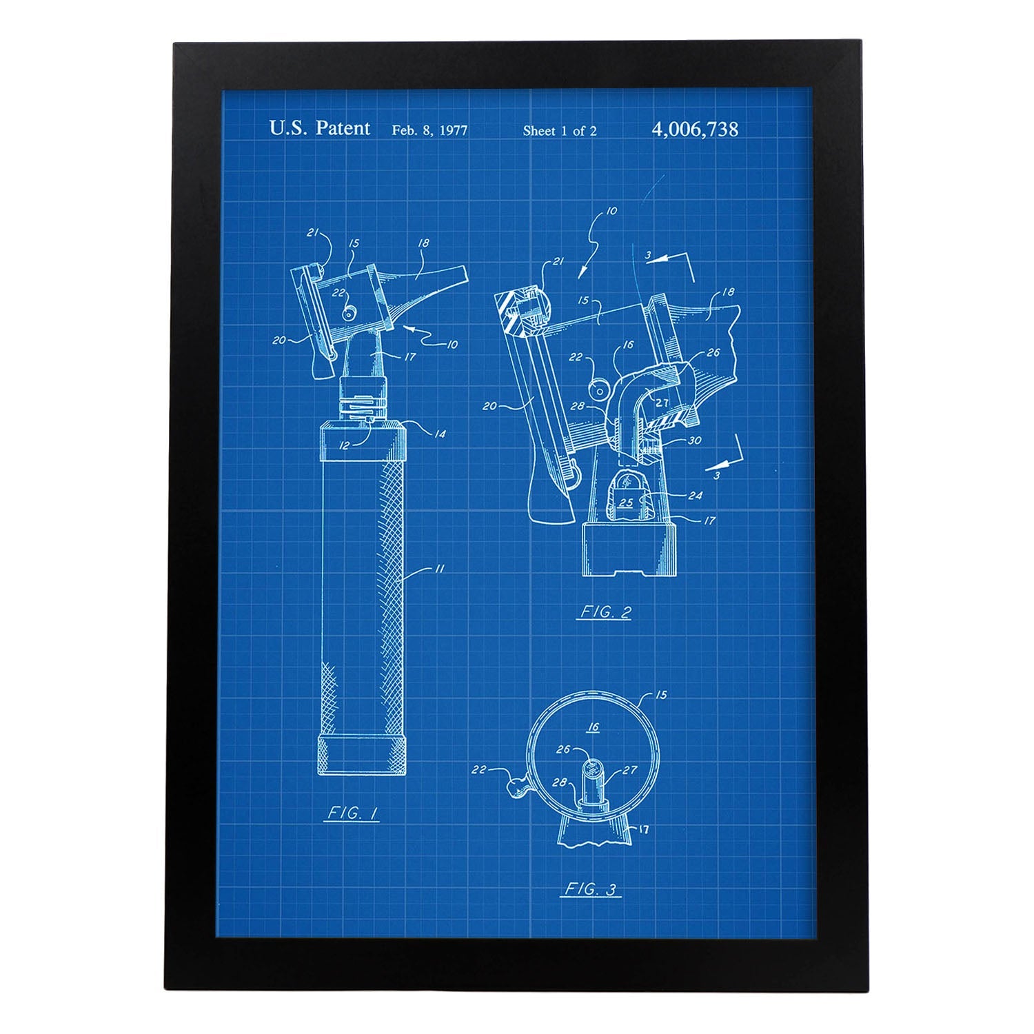 Poster Vintage Brevet Football - Format A3 (29.7x42cm) - Papier Haut De Gamme 250g