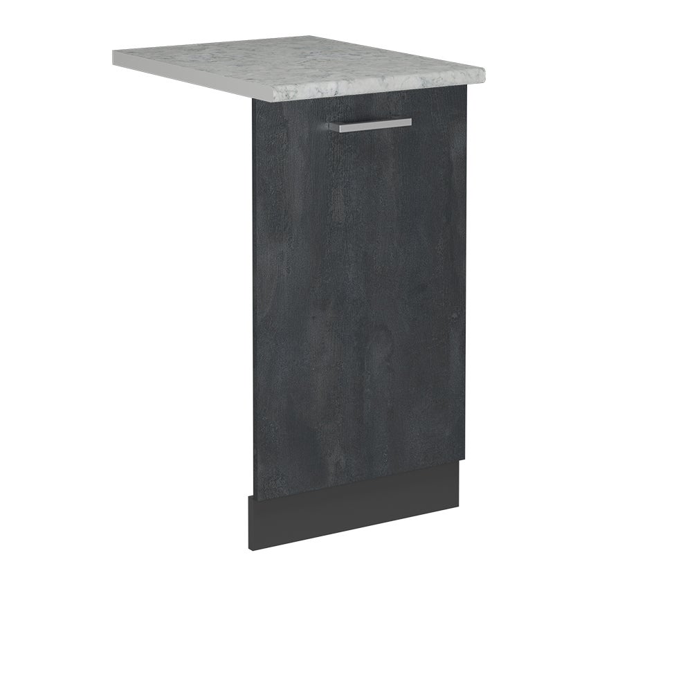 Vicco Panel przedni zmywarki R-Line, Czarny beton, 45 cm , BP Marmur