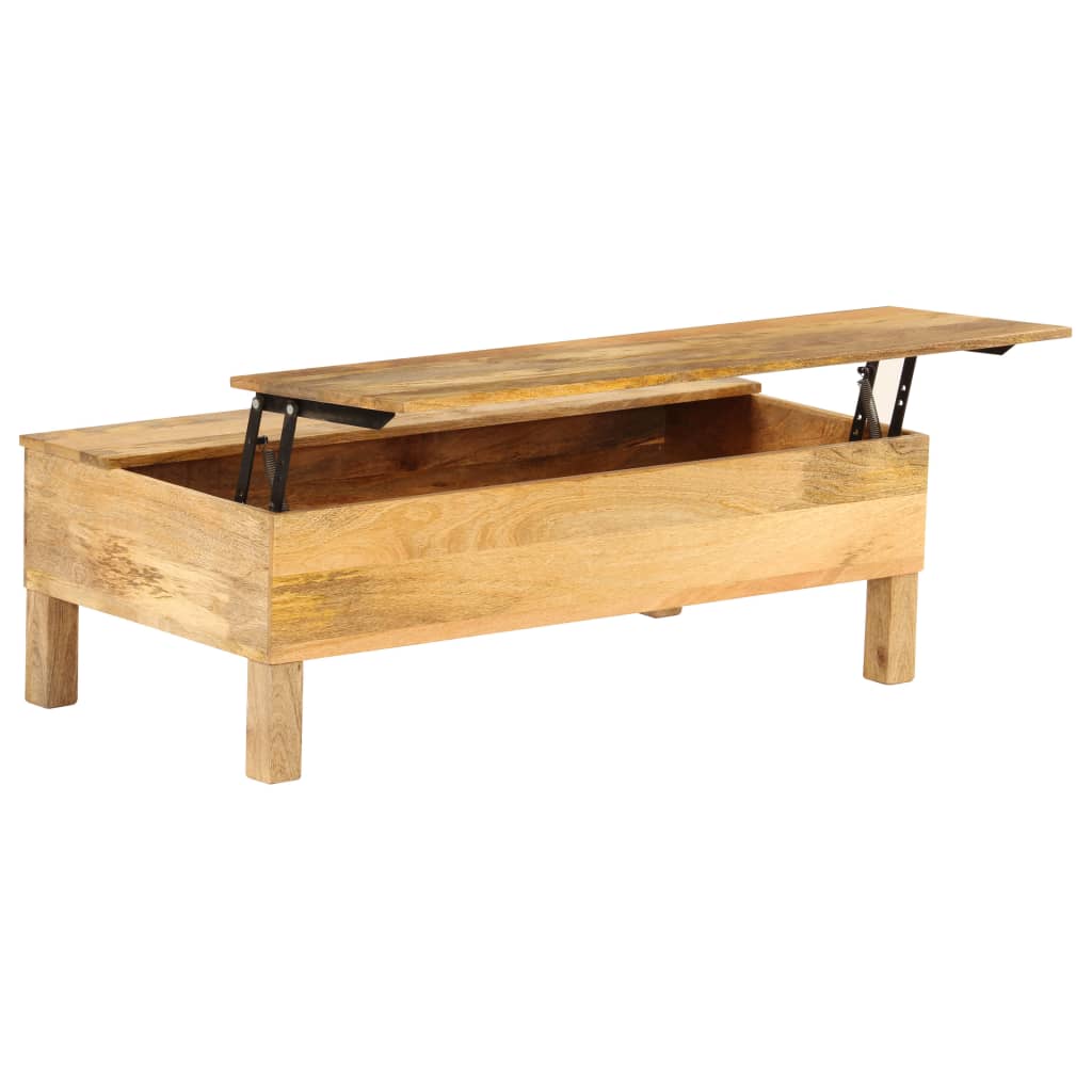 Stolik kawowy z litego drewna mango, 110 x 55 x 35 cm