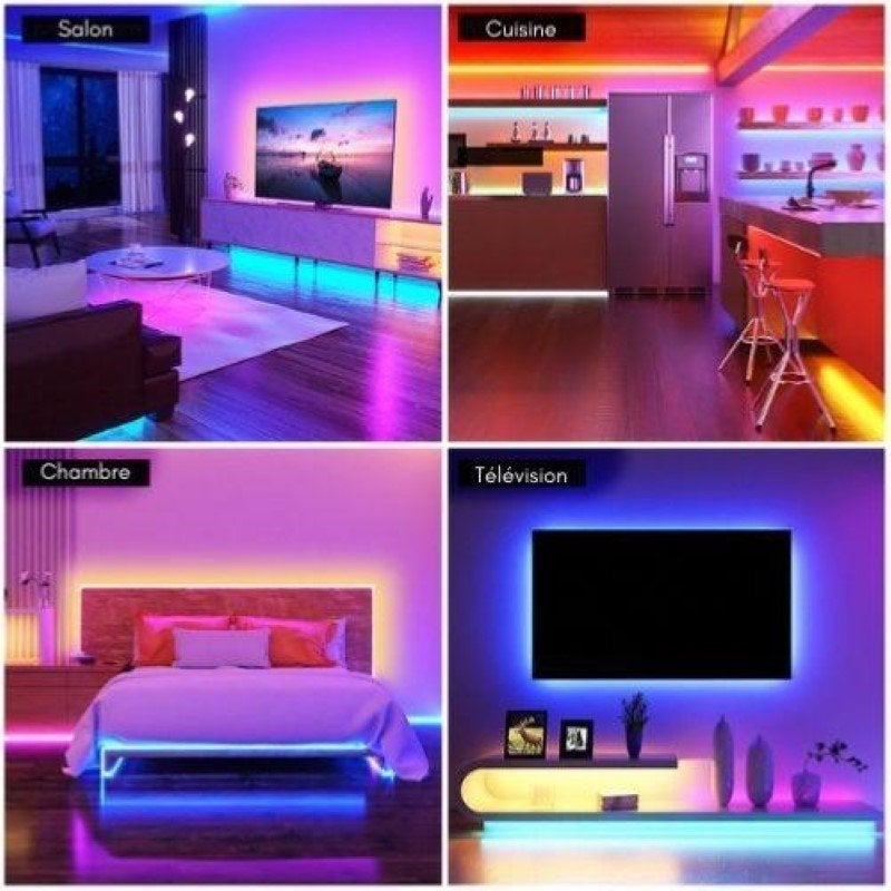 Ruban LED Connecté WiFi RGBW+CCT 2M 12V IP44 90LED/m - SILAMP - 5