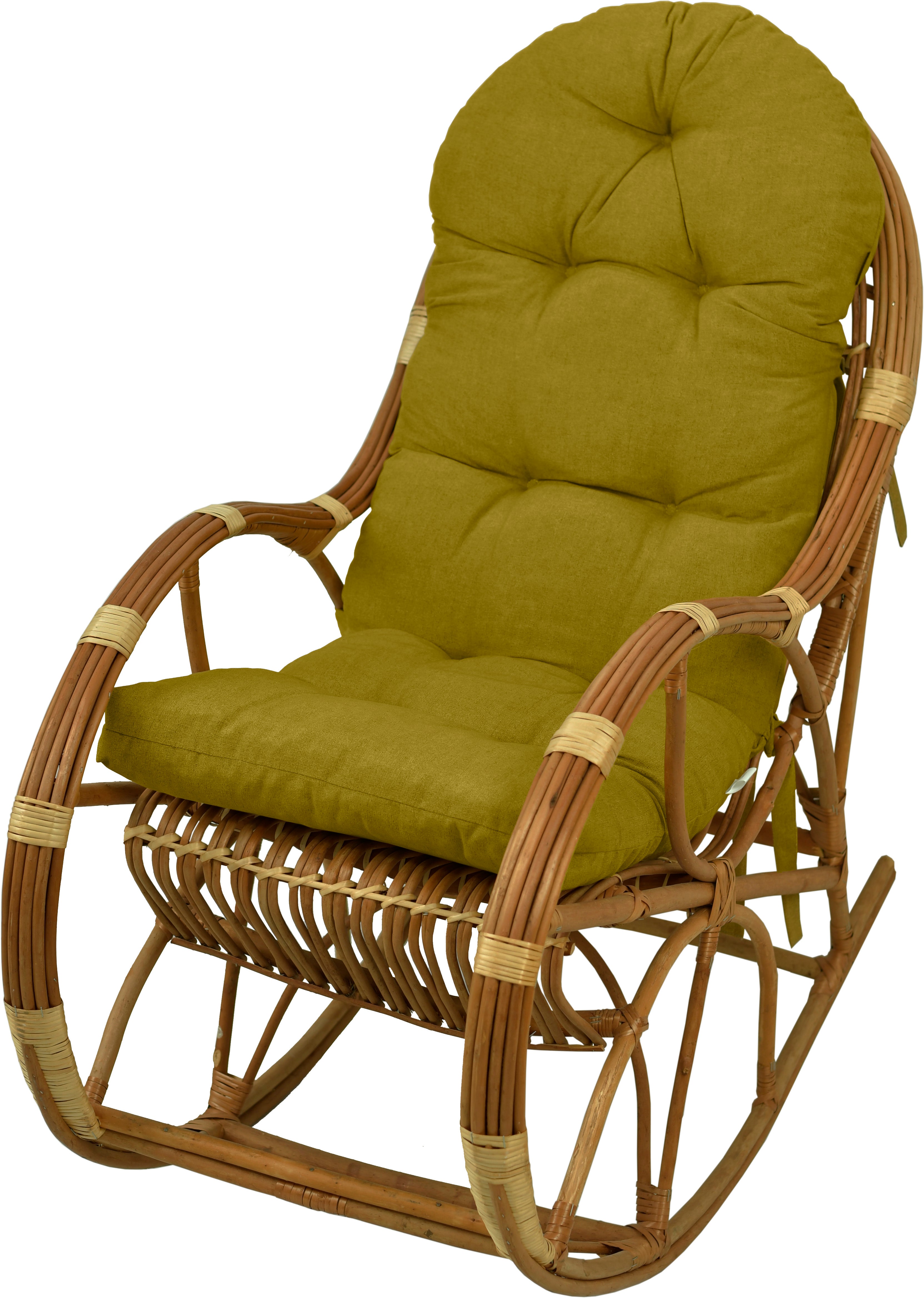 Poduszka na fotel bujany rattanowy AMPO miodowy melanż 1 szt.