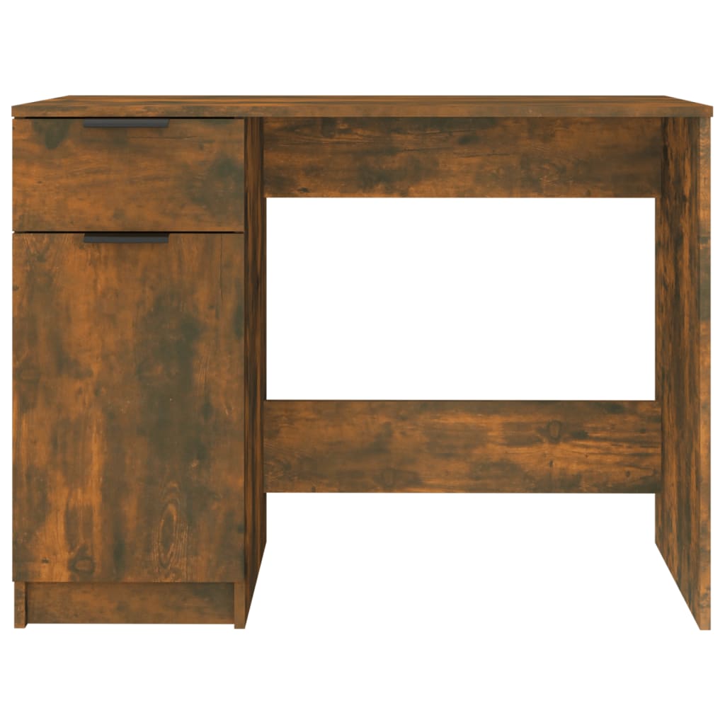 Bureau，Table de travail，Table d'étude Chêne fumé 100x50x75 cm Bois d'ingénierie CWV73393 - 6