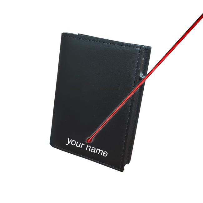 Nucci Design Porta Carte Credito-Portafoglio Uomo-Vera Pelle Protezione RFID -Portafogli Documenti Tessere E Banconote-Schermato Slim-Idee Regalo Wallet- Portatessere Donna (Nero Grande