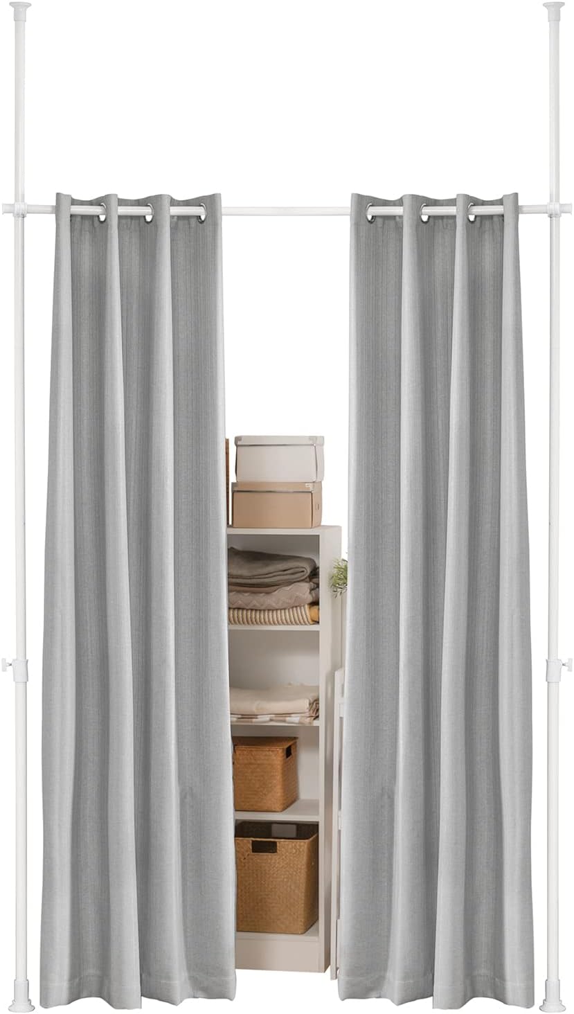 Separador de ambientes interior gris/cortinas modernas termicas aislantes gruesas largas ancho (162-270) x alto (199-285) cm kls12-hg sobuy es