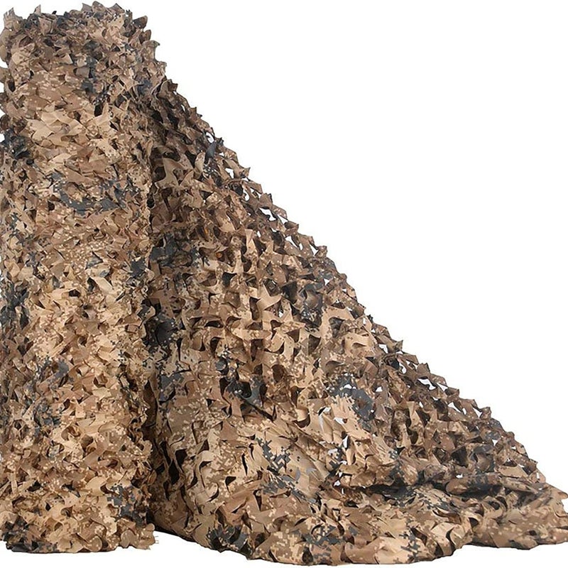 Siatka kamuflażowa Desert Brown 1,5*4 metry, 1 sztuka, zewnętrzna dekoracyjna siatka kamuflująca, osłona przeciwsłoneczna, osłona górska