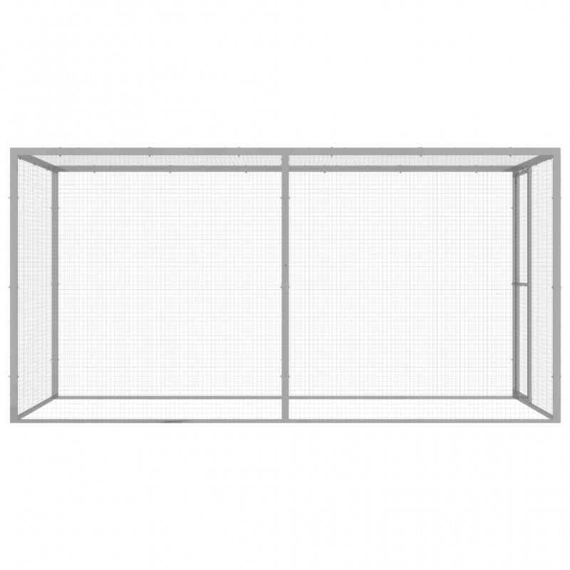 Gabbia per gatti 3x1,5x1,5 m in acciaio zincato - 7