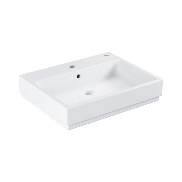 Cube Ceramic Lavabo, 600x490 mm, PureGuard, blanc alpin (3947300H)