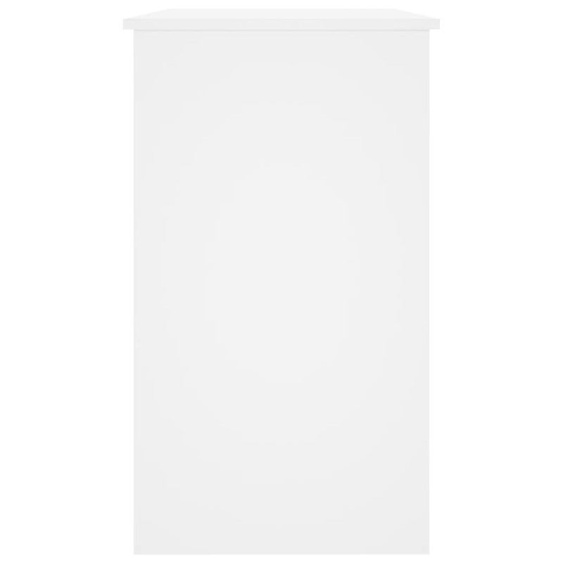 Bureau Blanc 90x45x76 cm Bois d’ingénierie - 6