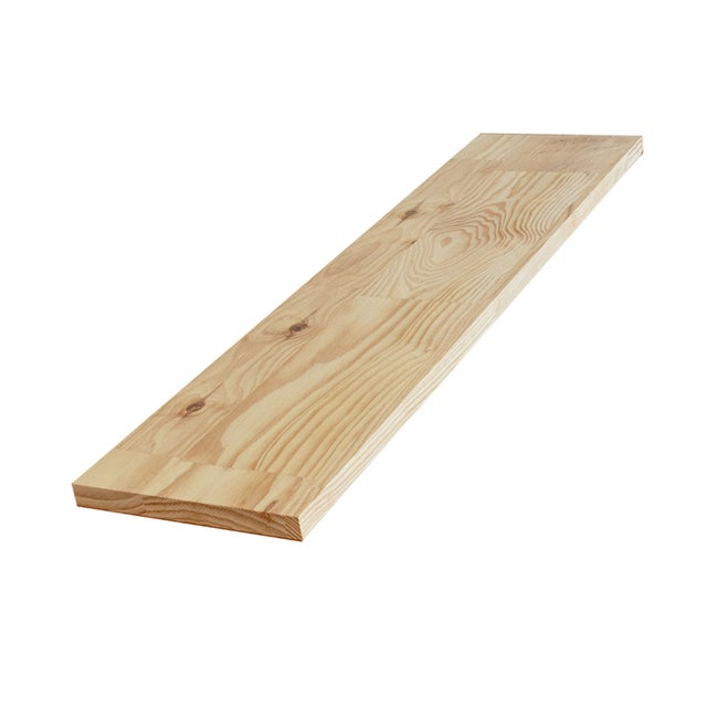Tablette Pin Rustique bois massif, L.80 x l.30 cm x Ep.22 mm