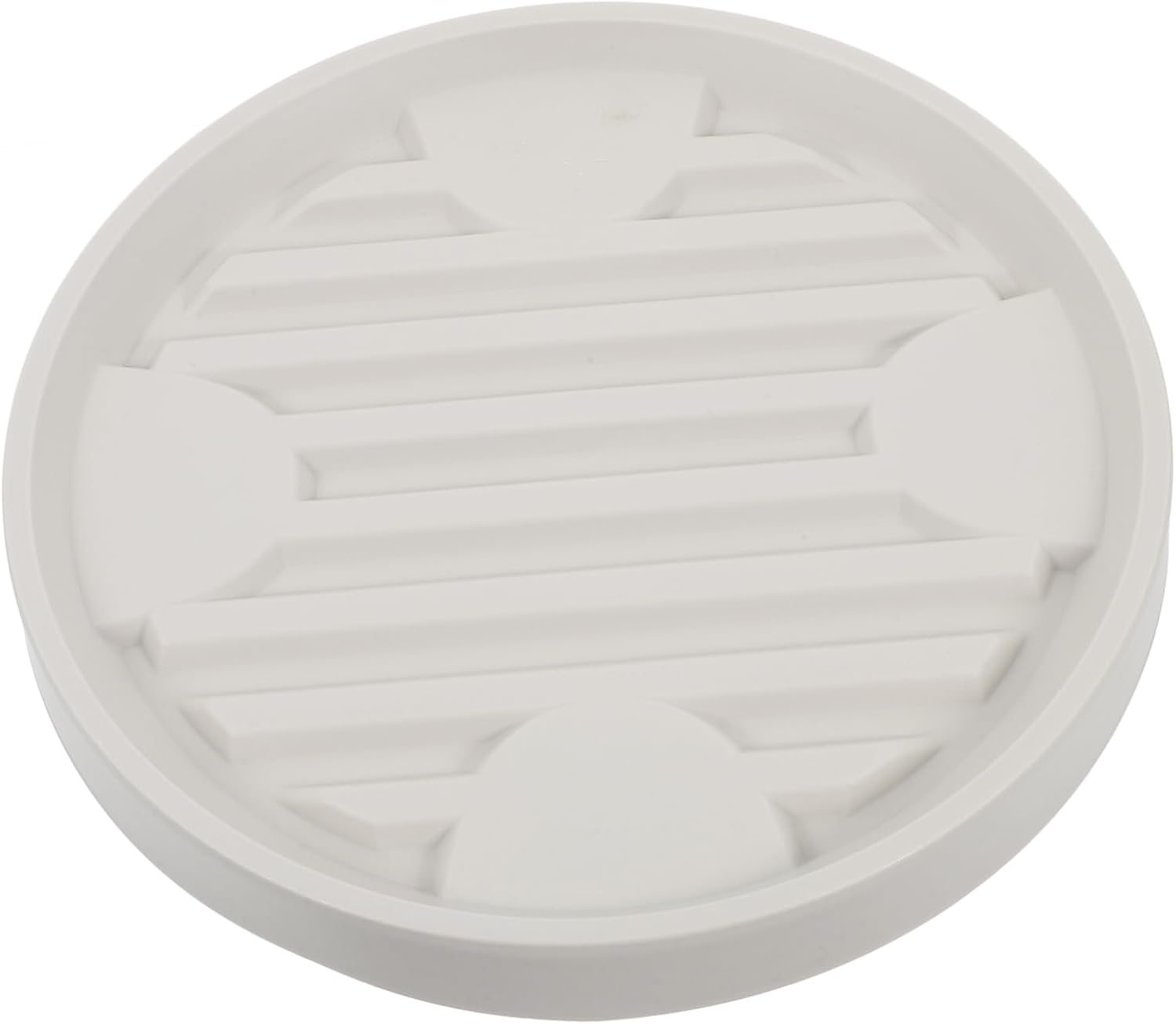 Beżowy wózek na doniczki z kółkami, średnica wewnętrzna 16,3 cm, do użytku wewnątrz i na zewnątrz, 1 sztuka