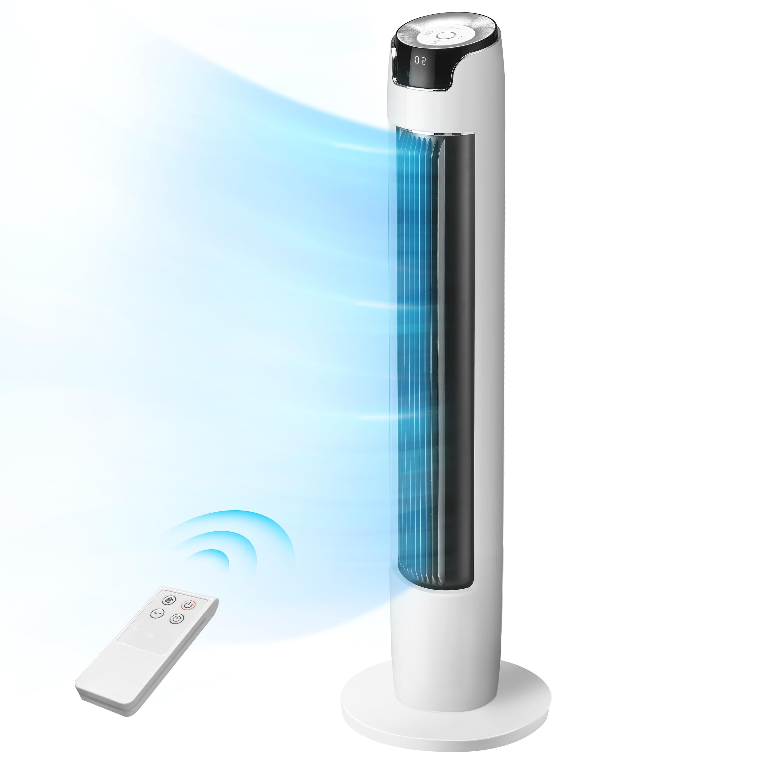 Ventilatore A Torre Di Raffreddamento Digitale Elettrico Senza Lama Portatile A - Foto 4