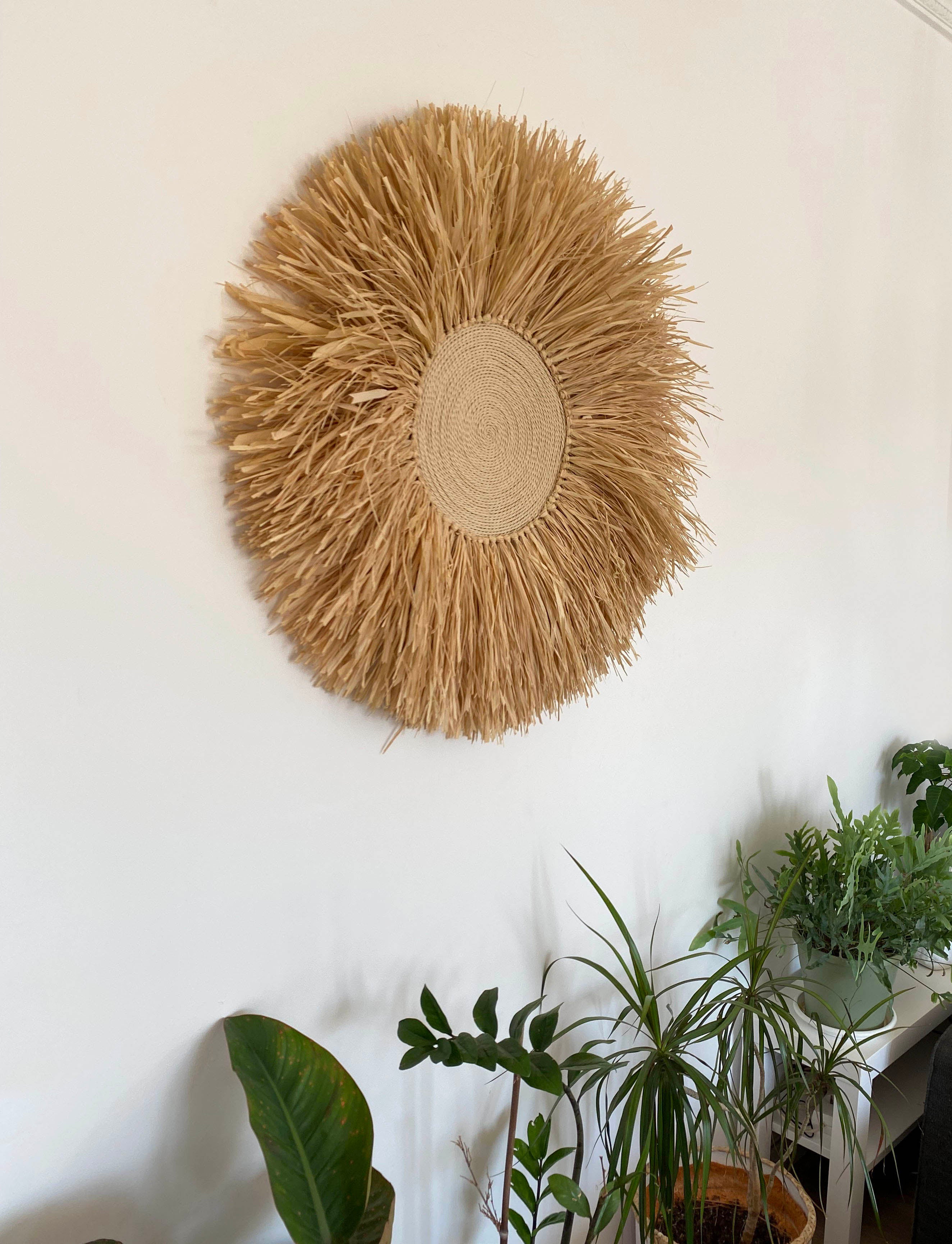 Décoration murale en raphia - SUN 60 cm - 5