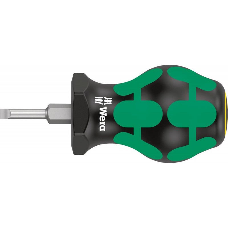Wera Wkrętak 335 Stubby Płaski-B.3,5mm Długość ostrza-24,5mm Uchwyt 2K Okrągłe ostrze - 5008840001