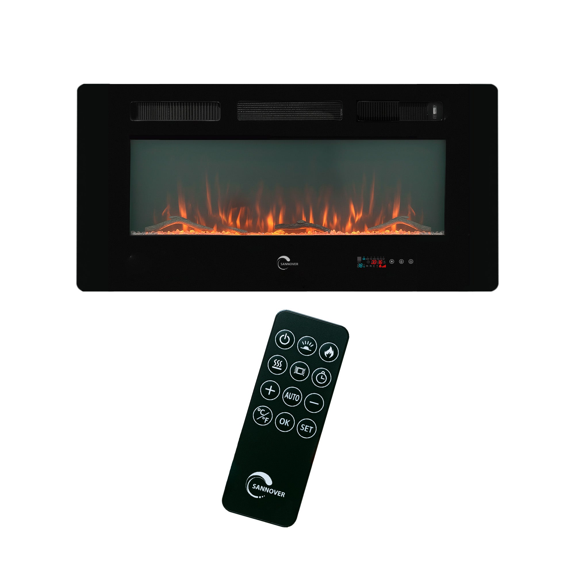 Kominek elektryczny Valtaia Plat Sannover 2000 W / 102 cm